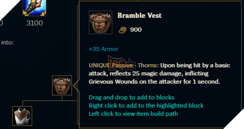 LMHT: Bramble Vest - Tank đã mạnh nay còn tàn bạo hơn với Vết Thương Sâu ngay trên Giáp Gai 2