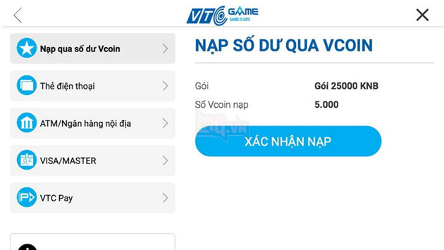 Quan Vân Trường: Tổng hợp những cách nạp Kim Nguyên Bảo đơn giản và bảo đảm nhất 3