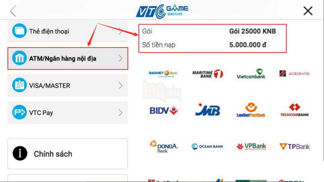 Quan Vân Trường: Tổng hợp những cách nạp Kim Nguyên Bảo đơn giản và bảo đảm nhất 4
