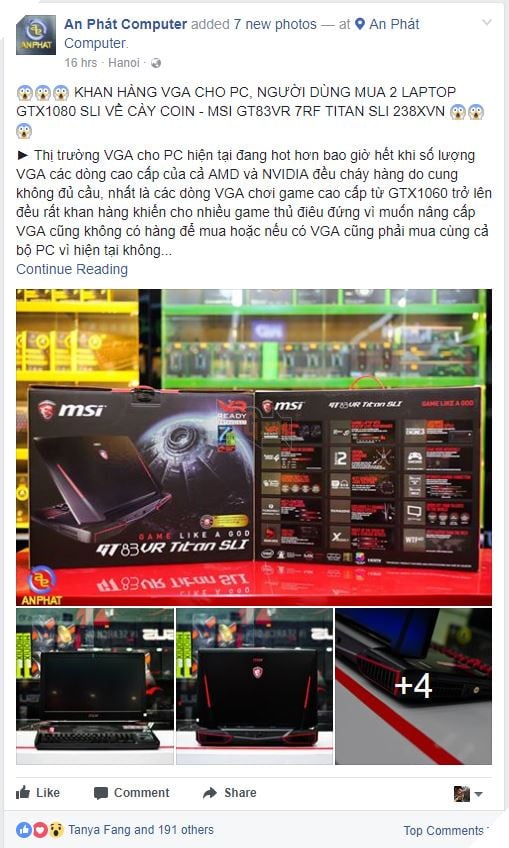 Khan hàng VGA, một thanh niên Việt Nam mua hẳn 2 laptop giá hơn 200 triệu đồng về để cày bitcoin