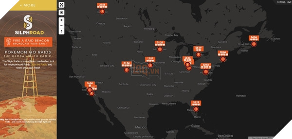 Silph Radio hỗ trợ người chơi tìm được đồng đội thi đấu Raid Battle dễ hơn