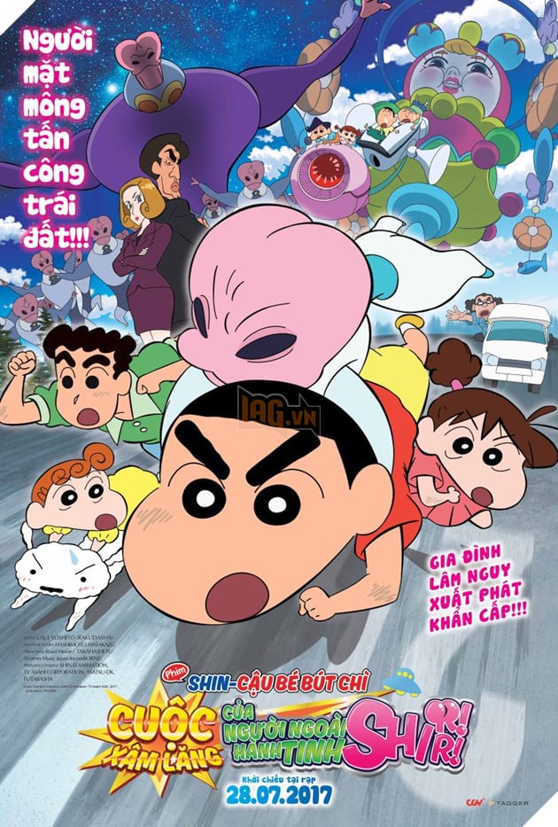 Shin - Cậu Bé Bút Chì tấn công màn ảnh rộng cùng những người bạn ngoài hành tinh