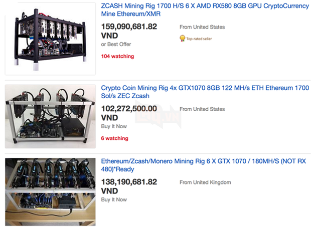 Nhiều người đang kiếm bộn tiền nhờ bán những dàn máy chuyên để đào tiền ảo 3