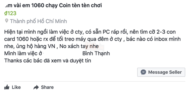
Dù có ý định tự ráp chơi, nhưng những tin rao thế này dễ trở thành miếng mồi ngon cho gian thương
