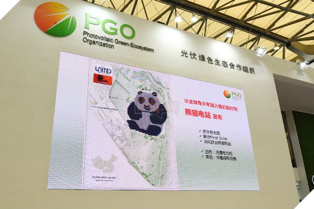 Trung Quốc xây dựng trang trại năng lượng mặt trời độc nhất vô nhị trên thế giới, hình gấu trúc 2