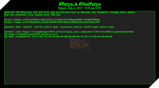 Xuất hiện thông tin từ tác giả NotPetya: đòi 100 Bitcoin để cung cấp khóa bí mật 2