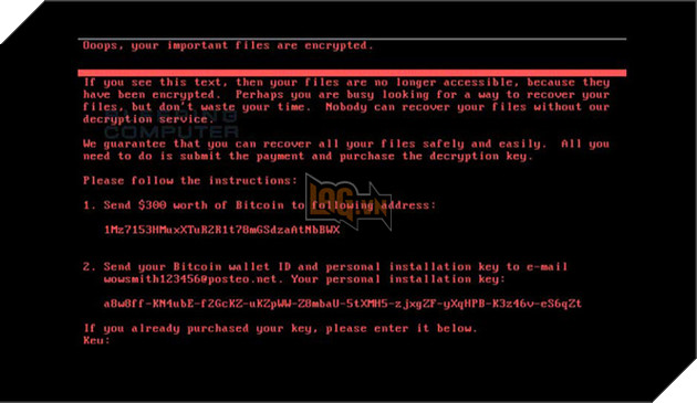 Xuất hiện thông tin từ tác giả NotPetya: đòi 100 Bitcoin để cung cấp khóa bí mật