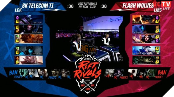 Tổng hợp kết quả Rift Rivals - Khu Vực Đai Chiến 2017 LCK, LPL, LMS 6