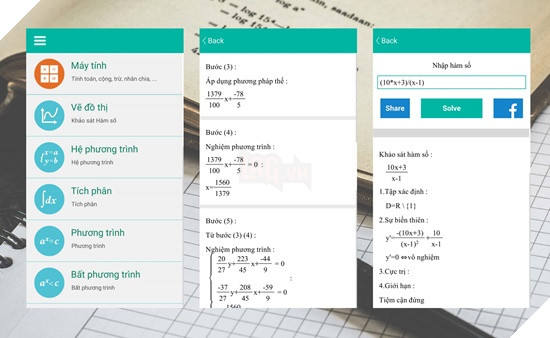 Maths Solver - Ứng dụng giải toàn được tìm nhiều nhất trong thời điểm hiện tại 3