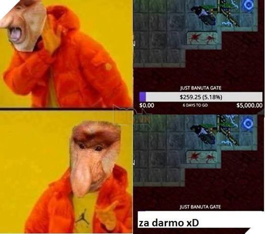 
Và đây là một ảnh chế khác về trò hề cánh cửa Banuta Gate of Experience
