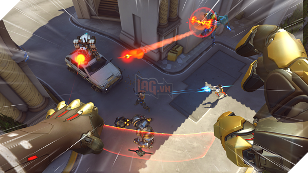 Meteor Strike cho phép Doomfist lao thẳng vào giữa cuộc chiến