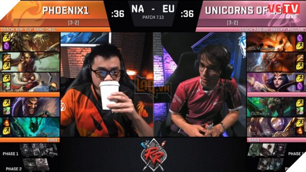 Tổng hợp kết quả Rift Rivals - Khu Vực Đai Chiến 2017 LCS EU vs NA 4