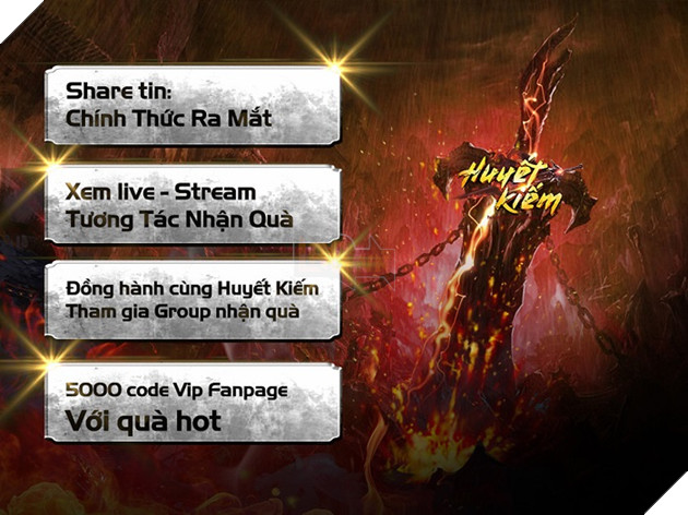 Huyết Kiếm: Hàng loạt ưu đãi hấp dẫn cho tân thủ trong ngày ra mắt 2