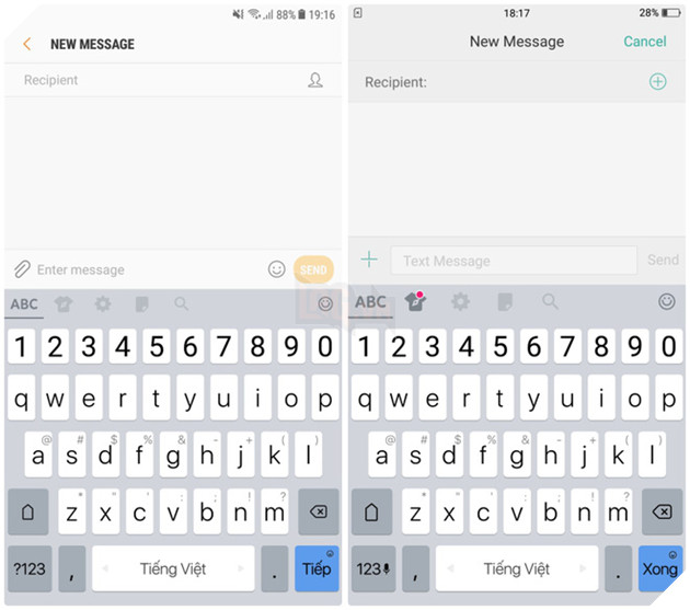 
Giao diện nhắn tin gần như y hệt nhau.
