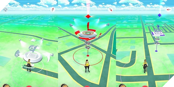 Người chơi còn có thể thể hiện sức mạnh của Team bằng cách đánh chiếm các phòng Gym khác nhau