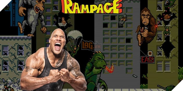 Bom tấn Rampage của The Rock chính thức đóng máy