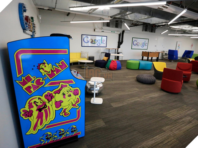 For employees that need to unwind, Google's Chicago office offers foosball and arcade games.