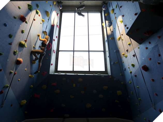 Google's office in Ontario, Canada, has a full-fledged rock climbing wall.