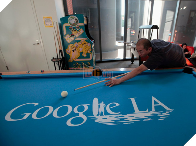 The Venice Beach office — which was designed by architect Frank Gehry — has amenities like a custom pool table and vintage arcade games.