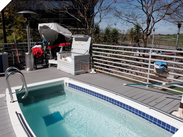 There's even a lap pool for any Mountain View employee who might feel like taking a dip.