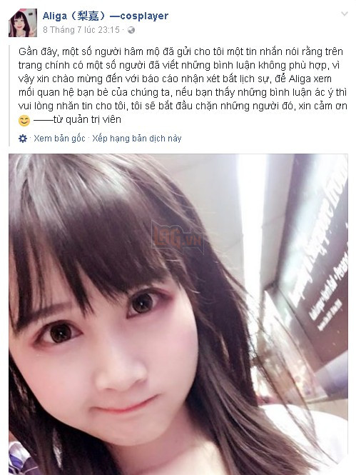 Bị trẻ trâu Việt Nam buông lời khiếm nhã, nữ cosplayer xinh đẹp buộc phải lên tiếng vì không chịu nổi