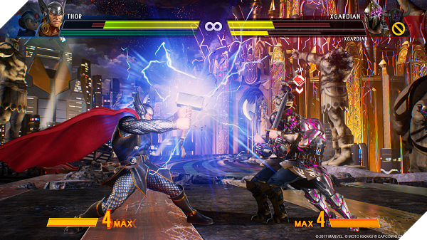 Thế giới trong Marvel vs. Capcom: Infinite có nhiều địa điểm pha trộn phổ biến