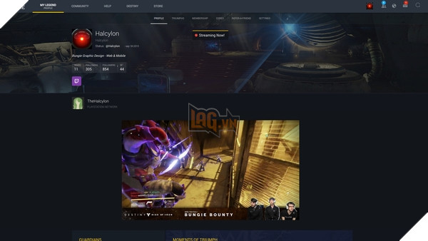 Tất cả những gì liên quan đến tài khoản Bungie.net cũ đều bị "quét sạch"