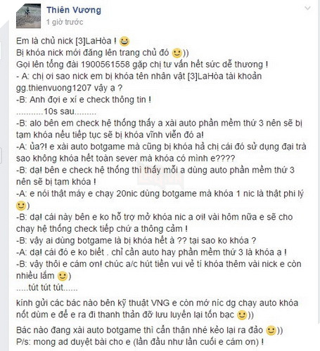 Võ Lâm Truyền Kỳ Web nói không với auto - Đúng hay Sai? 2