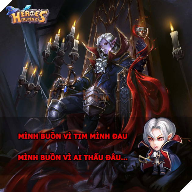 
Hot boy Vampire của game cũng có lúc… buồn
