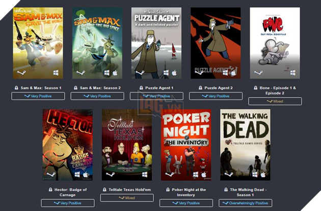 Trải nghiệm 9 siêu phẩm của Telltale chỉ với 1 USD cùng Humble Bundle mới 3