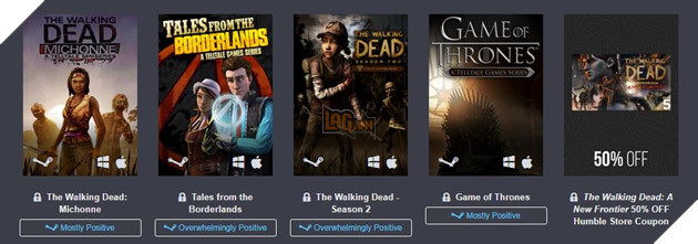 Trải nghiệm 9 siêu phẩm của Telltale chỉ với 1 USD cùng Humble Bundle mới 4