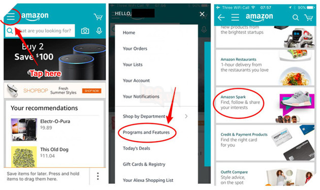 Amazon ra mắt Spark - mạng xã hội mua sắm bắt chước phong cách Instagram 3