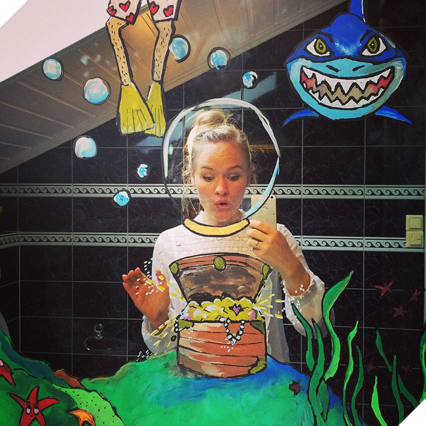 Đố bạn chụp selfie trong gương đẹp và chất như cô gái này - Ảnh 3.