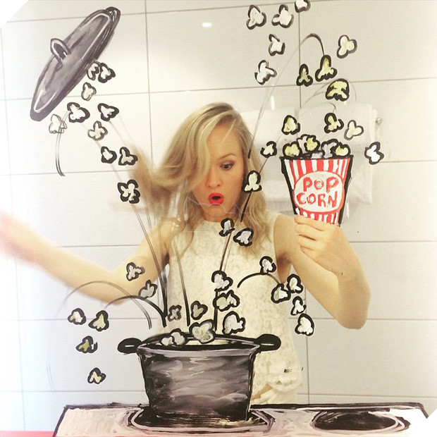 Đố bạn chụp selfie trong gương đẹp và chất như cô gái này - Ảnh 7.