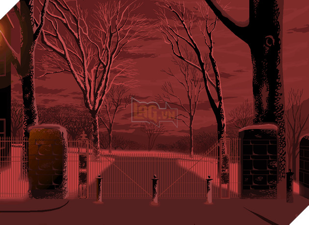 Hines says his artistic process has evolved over a period of 10 years or so. He started by just doodling with a mouse while working an overnight job. This is of the Arnold Arboretum in Boston.