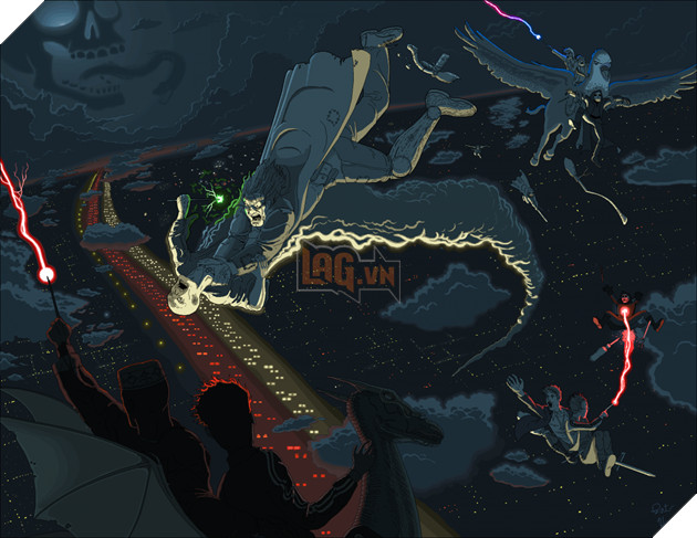 This is the scene of Mad-Eye Moody fighting Voldemort.