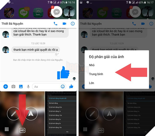 chia sẻ ảnh HD messenger