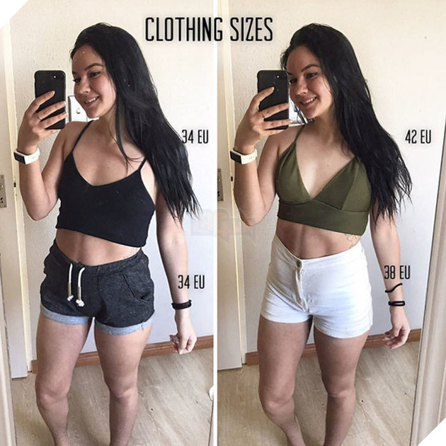 
Kích thước quần áo có khả năng làm chúng ta xấu hổ về cơ thể, hãy mặc những gì phù hợp với chiều cao/cân nặng
