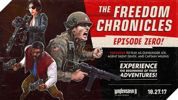 Wolfenstein II: The New Colossus - Gói Season Pass giới thiệu những 3 nhân vật mới