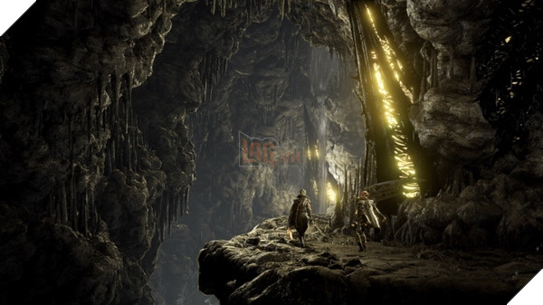 Khu vực Underground Domain pha trộn giữa các hang động tăm tối và những công trình phát sáng kì lạ