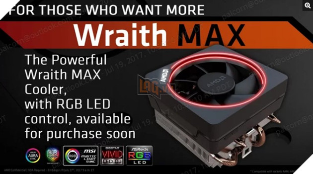Chiều lòng người dùng, AMD cho ra mắt tản nhiệt Wraith Max giá chỉ $59