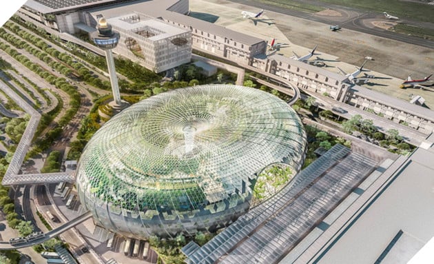 
Hình ảnh 3D của dự án cải tạo và mở rộng sân bay Changi thành một khi phức hợp giải trí, thậm chí bên trong Jewel còn là cả một khu vườn bách thảo.

 
