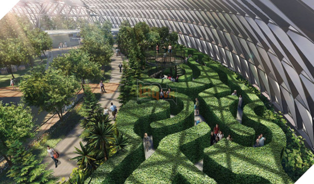 
Một mê cung huyền bí được thiết kế nhằm kích thích sự vận động của du khách. Việc ngồi một chỗ chờ delay hoặc quá cảnh đôi khi không phải lựa chọn tốt cho sức khỏe. Thay vào đó, bạn có thể ẩn mình vào mê cung, và tự tìm đáp số cho chính mình.

 
