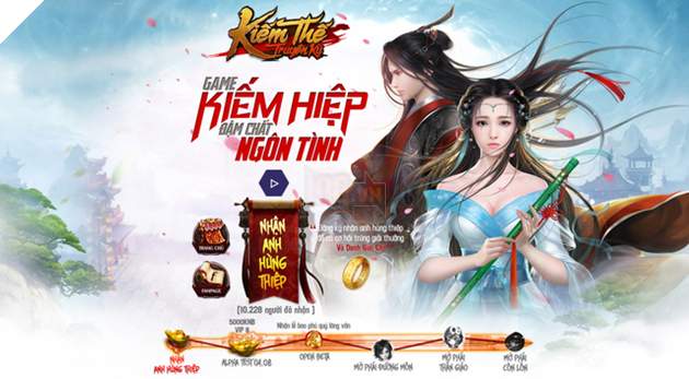 Kiếm Thế Truyền Kỳ hé lộ landing và trailer tuyệt đẹp, Alpha Test ngày 04/08