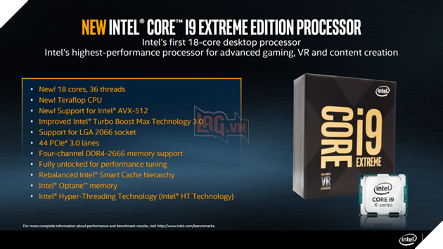 CPU Core i9-7980XE 18 nhân đầu tiên của Intel sẽ được bán ra vào 18/10 tới đây 2