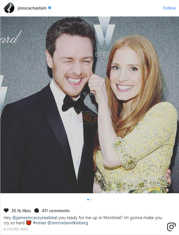 Jessica Chastain xác nhận sẽ vào vai phản diện trong X-Men: Dark Phoenix  2