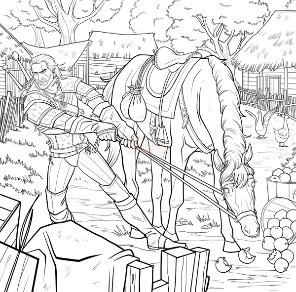 CD Projekt Red công bố sách tô màu theo chủ đề The Witcher