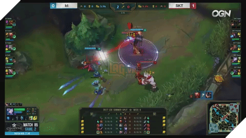 Bị outplay trong pha 2v2 dưới bot, Bang và Wolf cũng phải chào thua bộ đôi đường dưới của KT Rolster