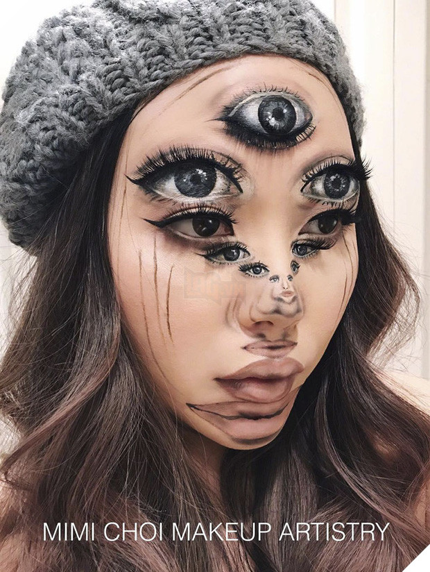 Ảo giác khuôn mặt bị cắt thành từng khúc dưới bàn tay phép thuật phù thủy trang điểm - Ảnh 7.