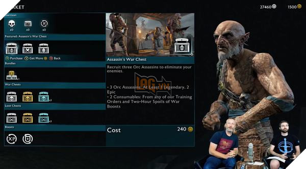 Hệ thống Loot Boxes sẽ chính thức góp mặt trong Middle-earth: Shadow of War